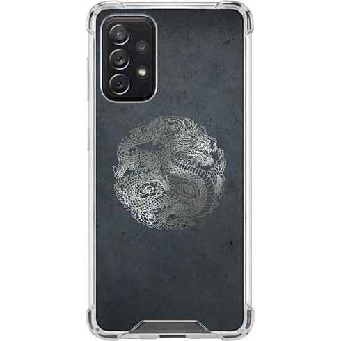 Chinese Black Dragon Galaxy A72 5G Clear Case